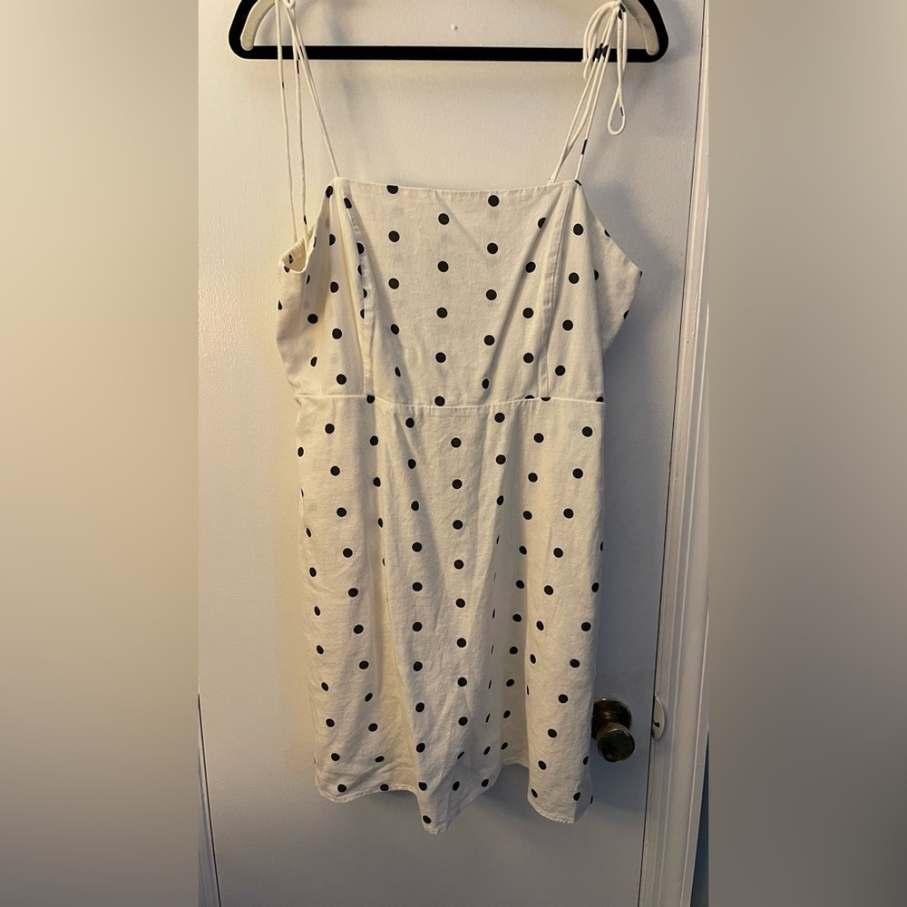 Linen Polka Dot Sundress